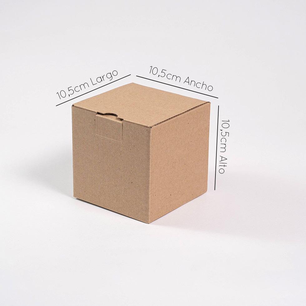 Caja cubo corrugada 10x10