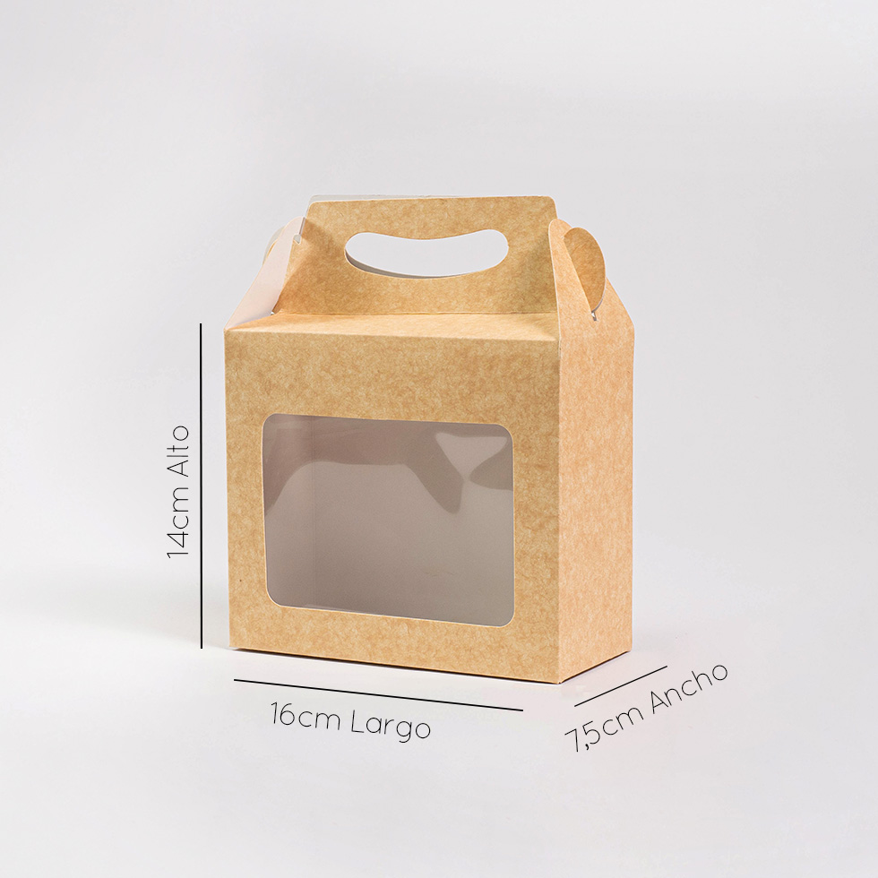 Caja lonchera mediana ventana